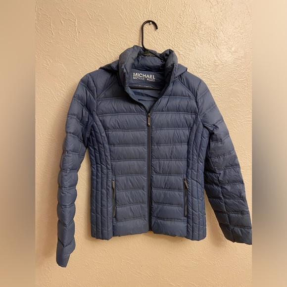 MICHAEL Michael Kors Blue Quilted Puffer Jacket - Picture 2 of 8